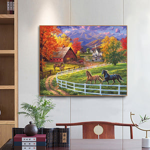 Manor 50*40CM(Canvas) Full Round Drill Diamond Painting