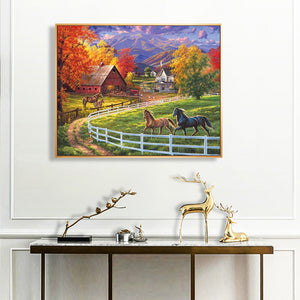 Manor 50*40CM(Canvas) Full Round Drill Diamond Painting