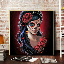 Load image into Gallery viewer, Skeleton Woman 40*40CM(Canvas) Full Round Drill Diamond Painting
