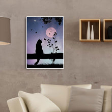 Load image into Gallery viewer, Cat 30*40CM(Canvas) Full Round Drill Diamond Painting
