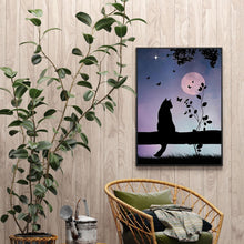 Load image into Gallery viewer, Cat 30*40CM(Canvas) Full Round Drill Diamond Painting
