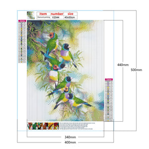 Bird 40*50CM(Canvas) Full Round Drill Diamond Painting