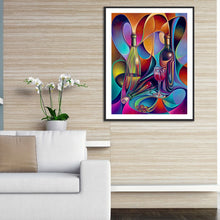 Load image into Gallery viewer, Red Wine Bottle 40*50CM(Picture) Full Square Drill Diamond Painting
