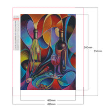 Load image into Gallery viewer, Red Wine Bottle 40*50CM(Picture) Full Square Drill Diamond Painting
