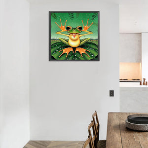 Naughty Frog 40*40CM(Canvas) Full Round Drill Diamond Painting