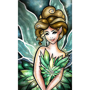 Girl 30*50CM(Canvas) Full Round Drill Diamond Painting
