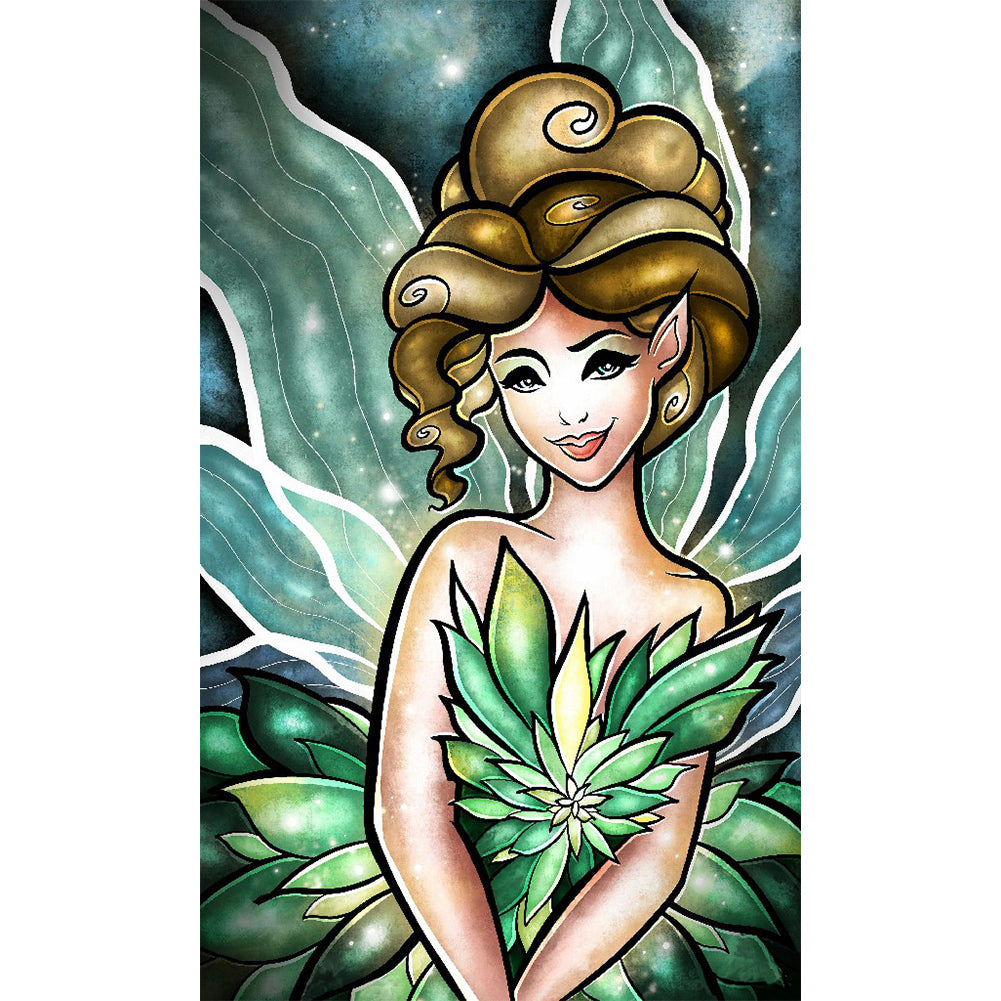 Girl 30*50CM(Canvas) Full Round Drill Diamond Painting
