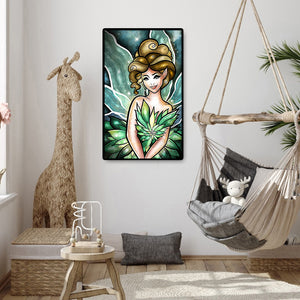 Girl 30*50CM(Canvas) Full Round Drill Diamond Painting