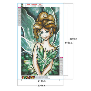Girl 30*50CM(Canvas) Full Round Drill Diamond Painting