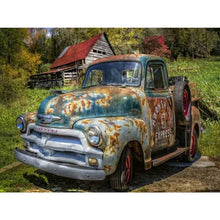 Load image into Gallery viewer, Old Jeep 60*50CM(Canvas) Full Round Drill Diamond Painting
