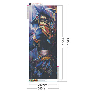 Donkey-Headed Warrior 35*85CM(Canvas) Full Square Drill Diamond Painting