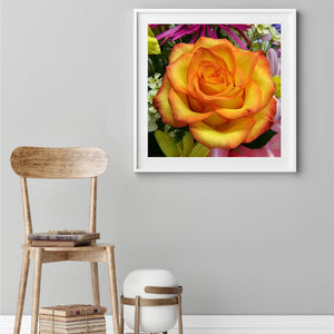 Yellow Rose 40*40CM(Canvas) Full Round Drill Diamond Painting