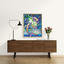 Load image into Gallery viewer, Dolphin 30*40CM(Canvas) Partial Special Shaped Drill Diamond Painting
