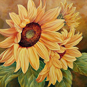 Sunflower 50*50CM(Canvas) Full Round Drill Diamond Painting