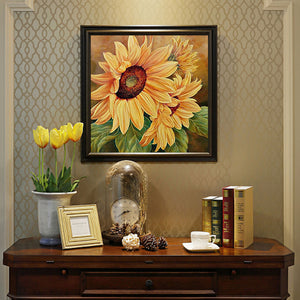 Sunflower 50*50CM(Canvas) Full Round Drill Diamond Painting