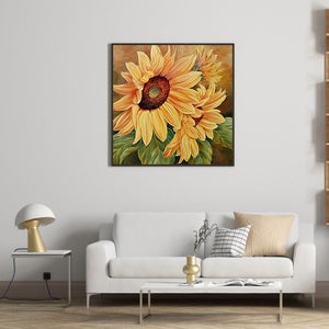 Sunflower 50*50CM(Canvas) Full Round Drill Diamond Painting