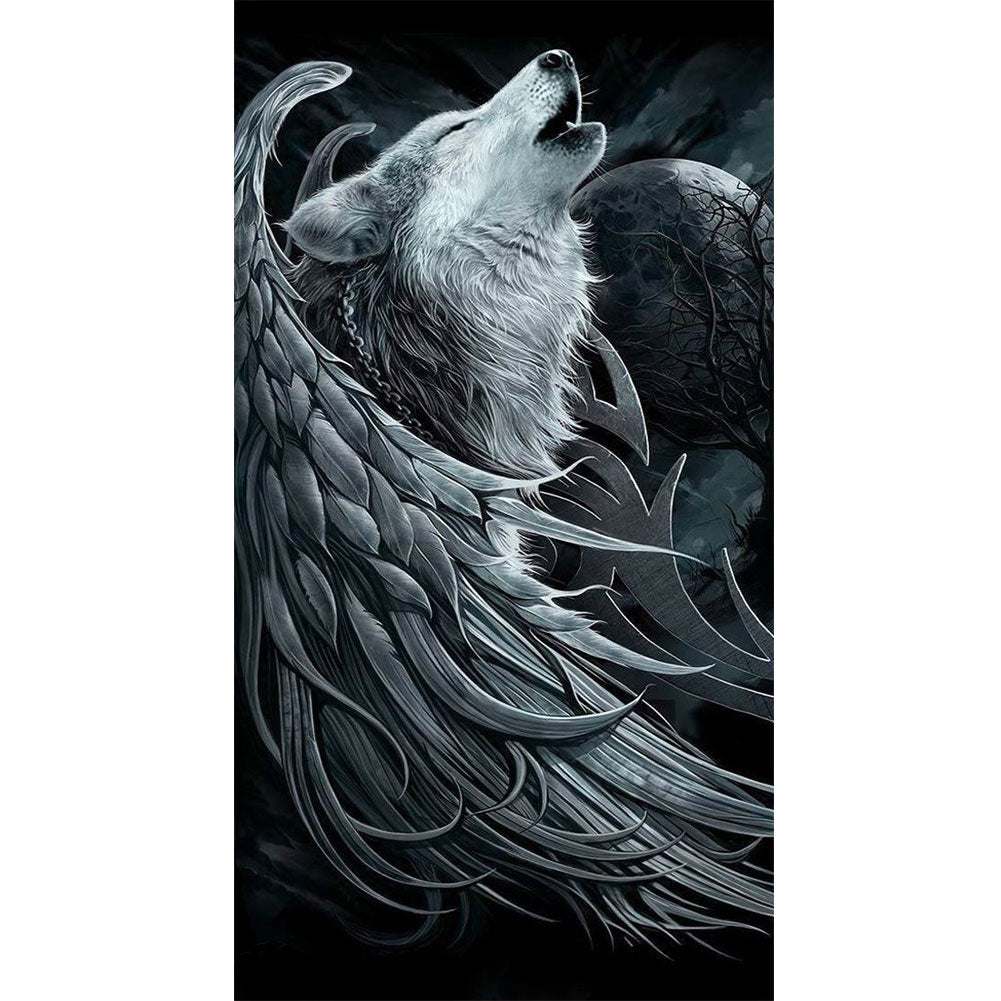 Wolf 40*80CM(Canvas) Full Round Drill Diamond Painting