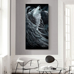 Wolf 40*80CM(Canvas) Full Round Drill Diamond Painting
