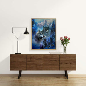 Wolf Pack 50*60CM(Canvas) Full Round Drill Diamond Painting