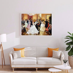 Waltz Ballroom Dance 50*40CM(Canvas) Full Round Drill Diamond Painting