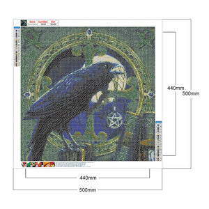 Metallic Black Pigeon 50*50CM(Canvas) Full Square Drill Diamond Painting