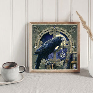 Metallic Black Pigeon 50*50CM(Canvas) Full Square Drill Diamond Painting