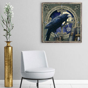 Metallic Black Pigeon 50*50CM(Canvas) Full Square Drill Diamond Painting