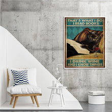 Load image into Gallery viewer, Black Cat Drinking Wine 50*60CM(Picture) Full Square Drill Diamond Painting
