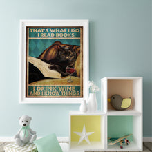 Load image into Gallery viewer, Black Cat Drinking Wine 50*60CM(Picture) Full Square Drill Diamond Painting

