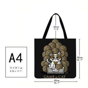Canvas Bag-Cat 40*40CM