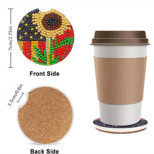 6pcs Coaster Fashionable Design Cup Mat for Holiday Birthday Gift (AA1092)