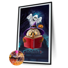 Load image into Gallery viewer, Halloween Owl Wizard 30*60CM(Canvas) Full Round Drill Diamond Painting
