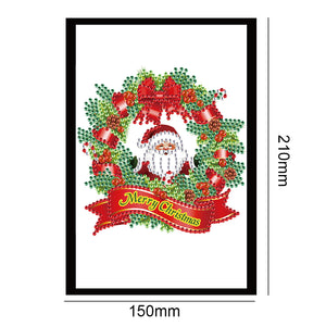 Christmas DIY Note Book Art Crafts A5 Partial Drill Wireless Strip for Gift (BJ050)