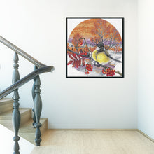 Load image into Gallery viewer, Yishu - Yellow-Bellied Tit - 50*53CM 11CT 3 Counted Cross Stitch
