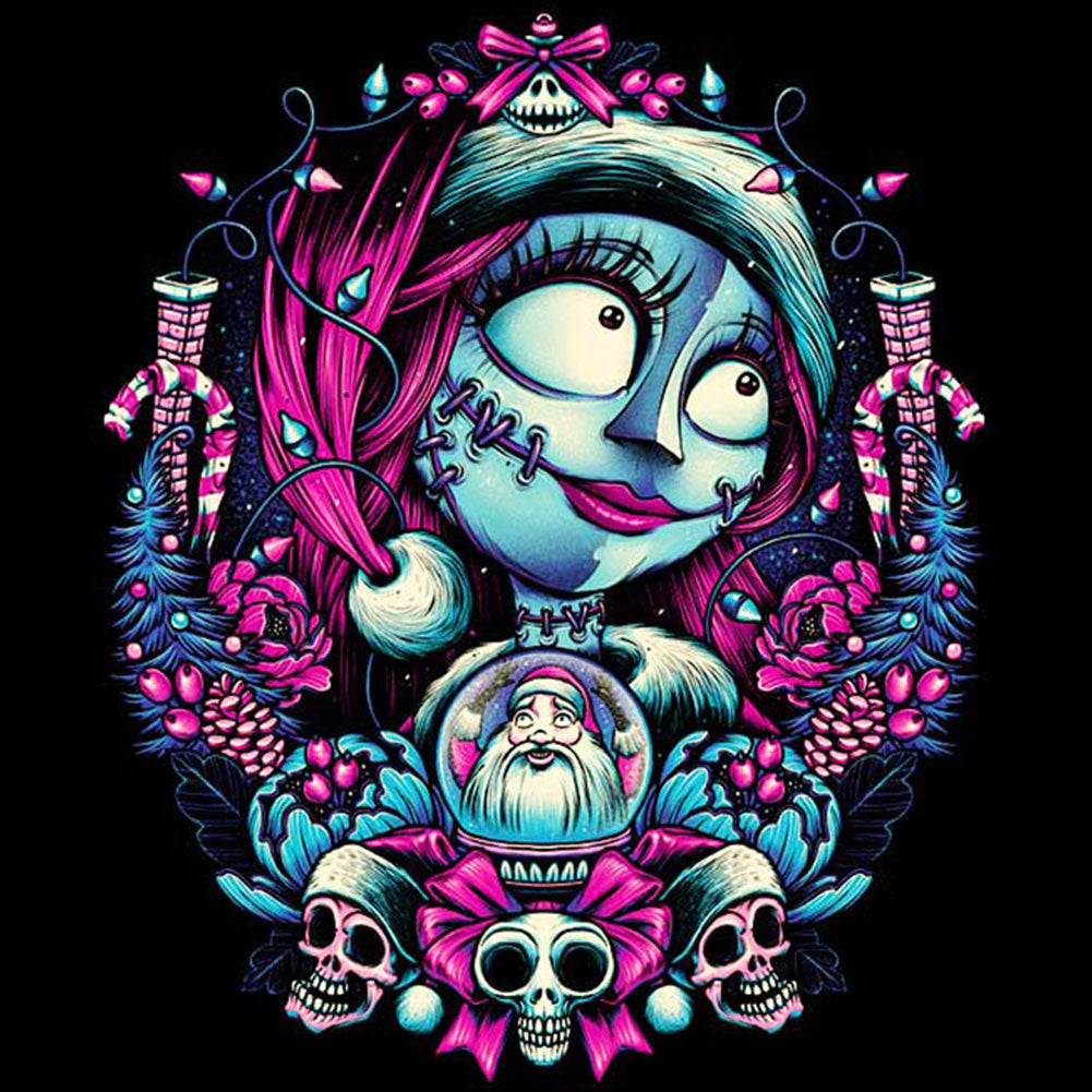Skeleton Bride Christmas Style 30*30CM(Canvas) Full Round Drill Diamond Painting