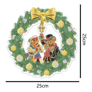 5D Hanging Ornament Christmas Acrylic Garland New Year Home Decor (HH059)