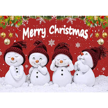 Load image into Gallery viewer, Christmas Snowman 40*30CM(Canvas) Full Round Drill Diamond Painting
