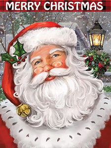 Christmas Santa Claus 30*40CM(Canvas) Full Round Drill Diamond Painting