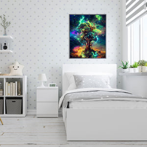 Starry Sky Tree 40*50CM(Canvas) Full Round Drill Diamond Painting