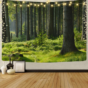Forest - 200*145CM Polyester printed tapestry