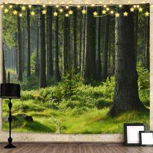 Forest - 200*145CM Polyester printed tapestry