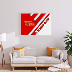 Union Berlin Football Club Logo 50*40CM(Canvas) Full Round Drill Diamond Painting