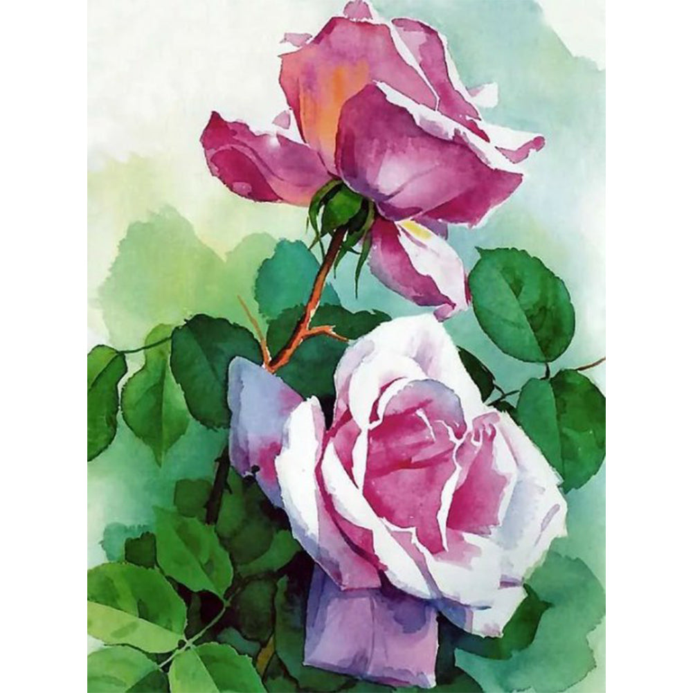 Rose 30*40CM(Canvas) Full Round Drill Diamond Painting