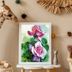 Rose 30*40CM(Canvas) Full Round Drill Diamond Painting