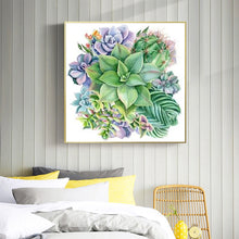 Load image into Gallery viewer, Succulents 50*50CM(Picture) Full Square Drill Diamond Painting
