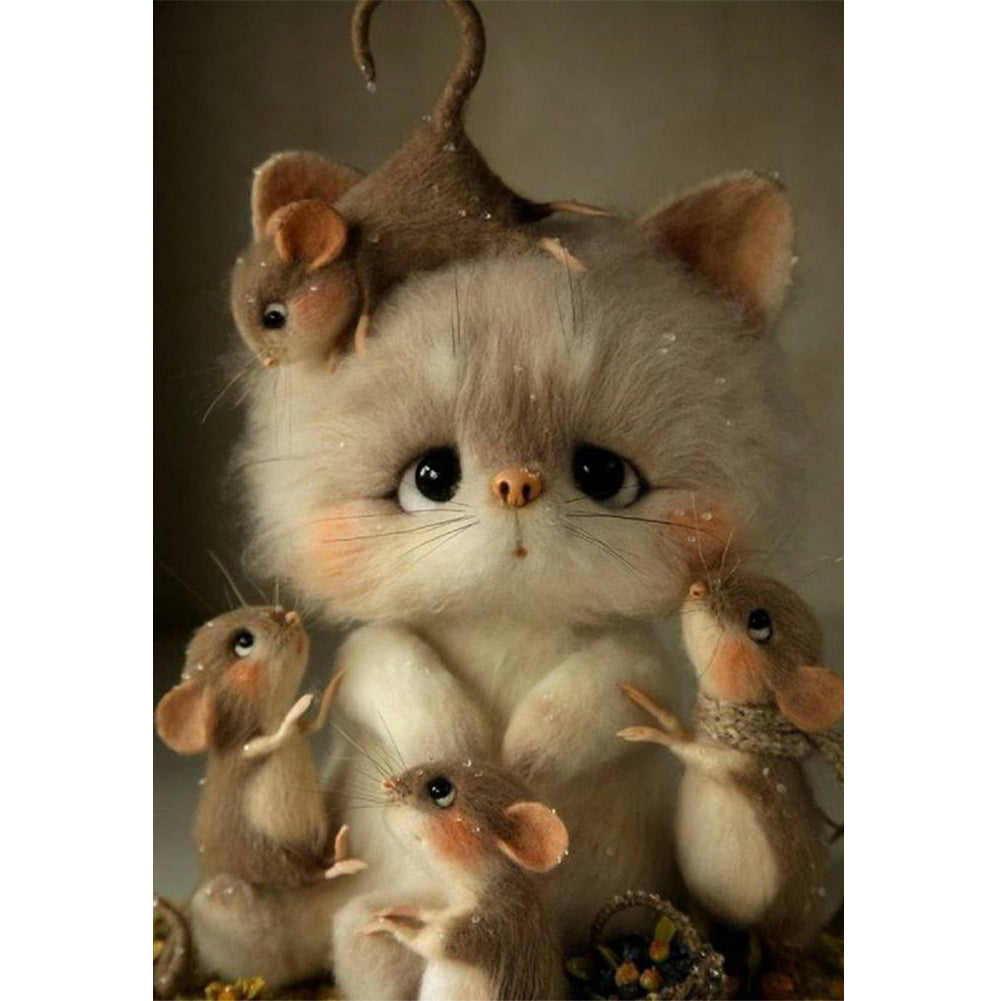 Mouse 40*50CM(Canvas) Full Round Drill Diamond Painting