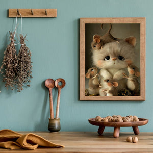 Mouse 40*50CM(Canvas) Full Round Drill Diamond Painting