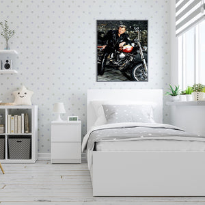 Johnny Hallyday 30*40CM(Canvas) Full Round Drill Diamond Painting