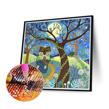 Load image into Gallery viewer, Illustrated Owl House 40*40CM(Canvas) Full Round Drill Diamond Painting
