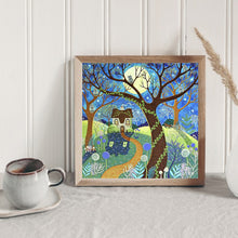 Load image into Gallery viewer, Illustrated Owl House 40*40CM(Canvas) Full Round Drill Diamond Painting
